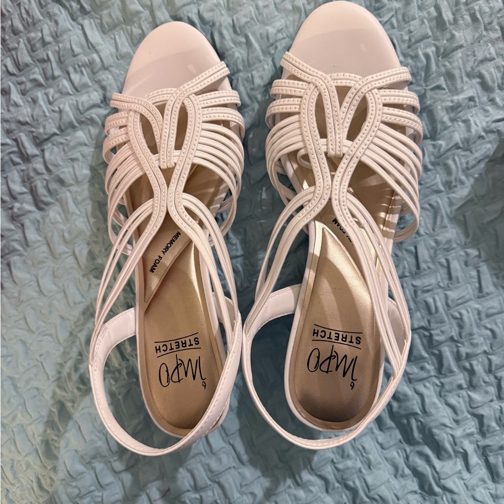 Impo Women's Elegant White Strappy Sandals